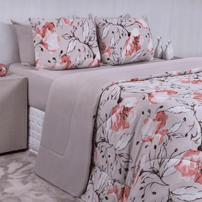 edredom bella plush rose cinza 1