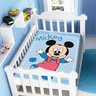 cobertor disney mickey passinhos azul