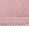 toalha de rosto 50cm x 80cm melody renda elen buettner dusty rose detalhe