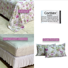 02 jogo lencol cortex 4 pecas microtec floral