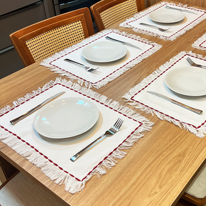 01 lugar americano argivai melody franja vermelho