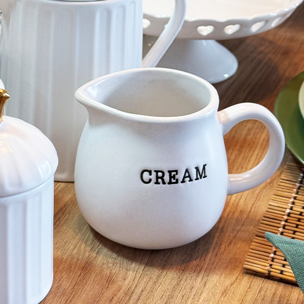 Leiteira de Cerâmica Hauskraft 350ml - Linha Servir Cremona