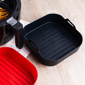 01 forma quadrada de silicone para air fryer lyor