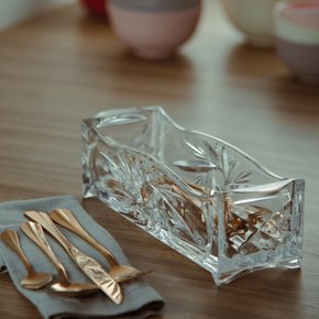 01 porta talher de cristal de chumbo lyor 27x8x9 dublin