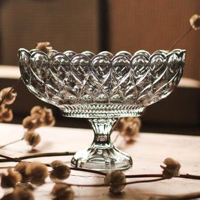 07 centro de mesa decorativo cristal de chumbo wolff 29x13x11 angel