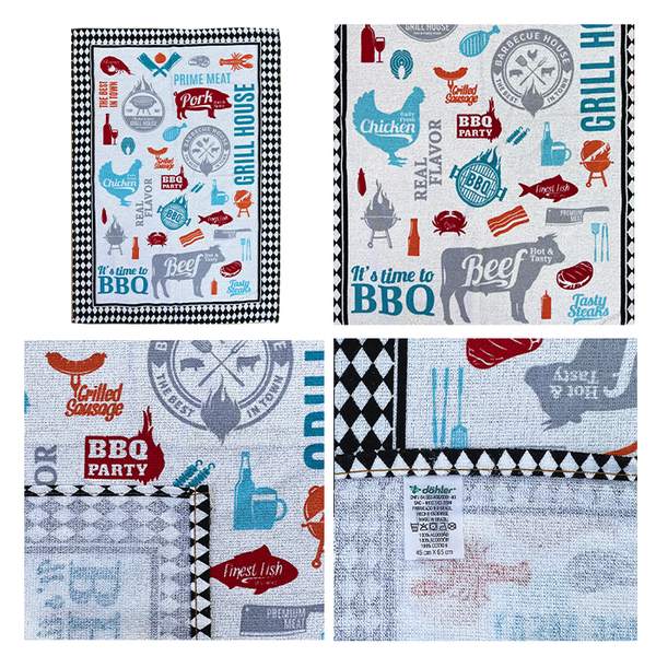 07 kit 3 panos de copa dohler 45x65 l 100 algodao colecao barbecue