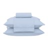 basic percalle ref 19333 jogo de cama casal 023 azul