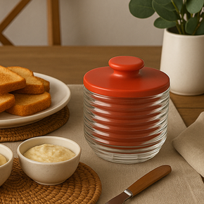 01 manteigueira francesa de vidro c cor lyor colmeia