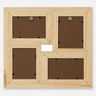 04 painel de fotos para parede quadruplo de madeira com moldura em fileti brm emoldurados