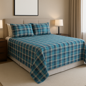 01 jogo lencol cortex supercal 4 pecas geometrico