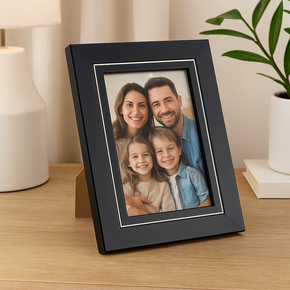 porta retrato filete branco com foto