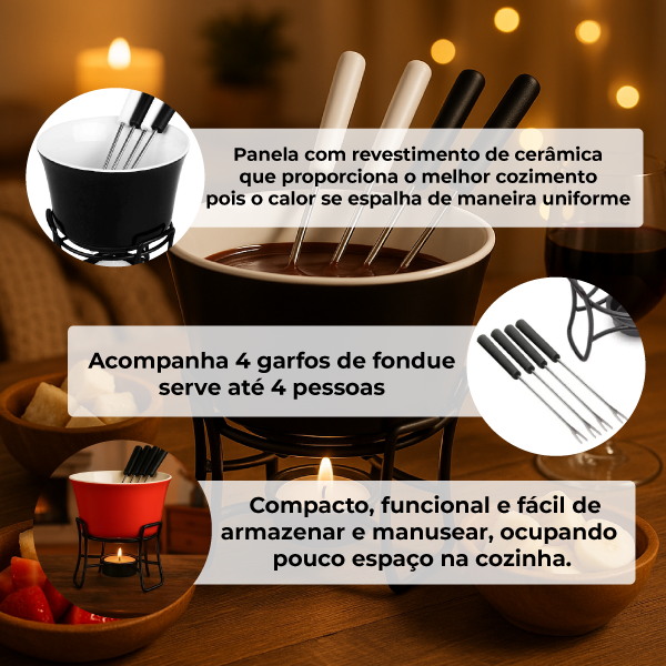 09 conjunto de fondue 6 pecas hauskraft zermatt serve ate 4 pessoas