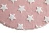 02 tapete infantil jolitex mimo estrelas redondo em poliester antiderrapante 100cm