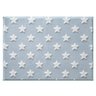 02 tapete infantil mimo estrelas azul em poliester antiderrapante 70x100cm