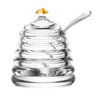 01 acucareiro de cristal ecologico little bee com colher de acrilico lyor