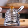 03 acucareiro de cristal ecologico little bee com colher de acrilico lyor