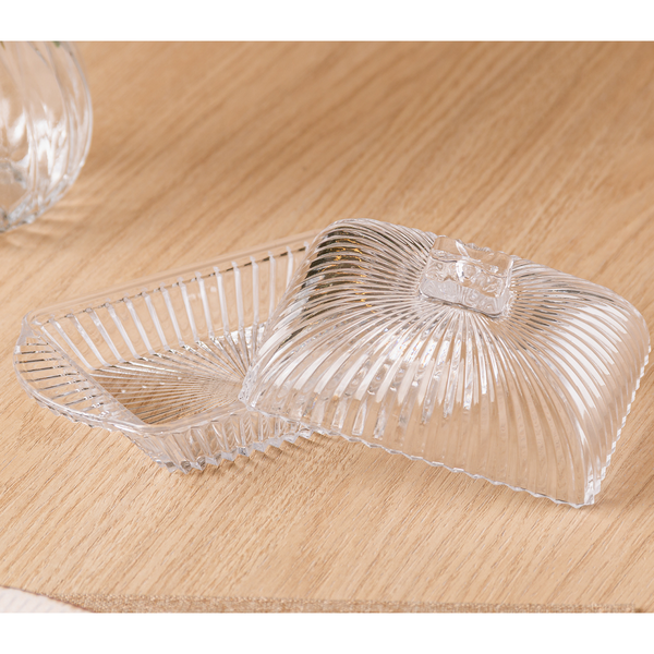 01 manteigueira com tampa de cristal linha renaissance 17x10 5x8cm lyor