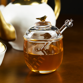 05 meleira com pegador e tampa golden de cristal ecologico wolff 150 bird