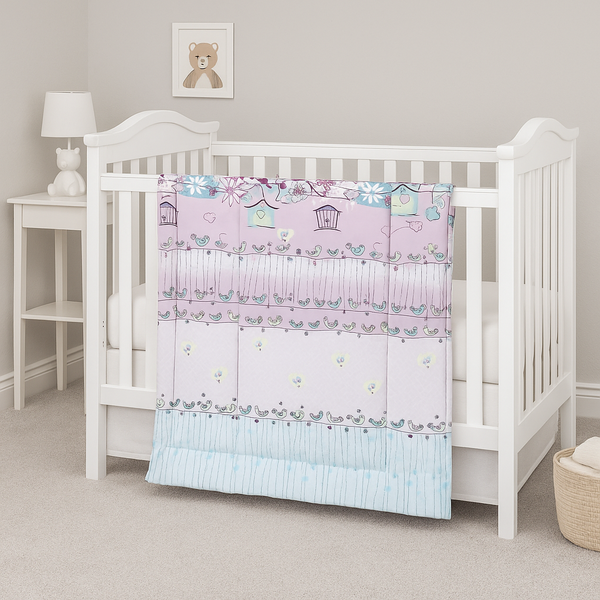 04 edredom altenburg infantil boulevard baby jardim com passarinho