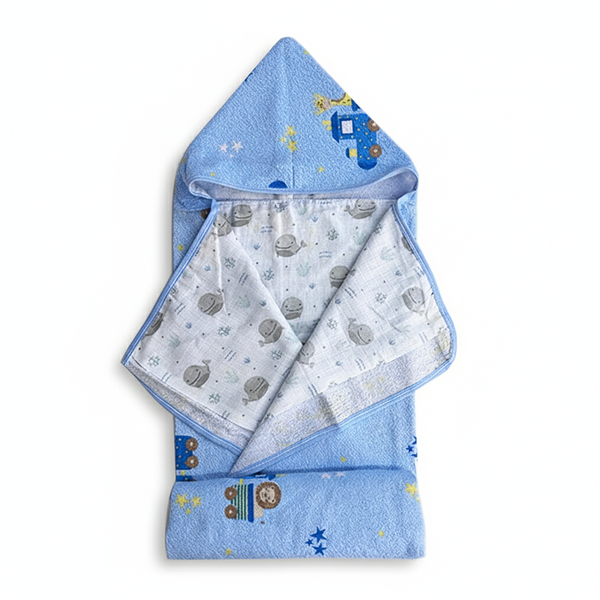 30 toalha de banho infantil com capuz e forro de fralda bercinho 70cm x 90cm 100 algodao