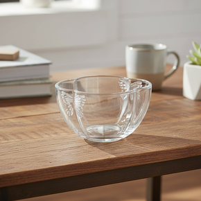 01 conjunto 4 bowls de vidro wolff butterfly