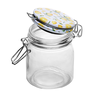 04 pote hermetico de vidro com tampa de silicone e clipe em metal linha siciliano lyor