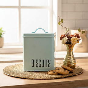 01 pote para biscoito em aco galvanizado hauskraft 3 1l silky