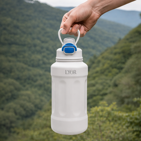 13 garrafa termica de aco inox com alca adventure 1l lyor