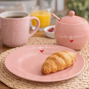 05 conjunto 6 pratos de sobremesa em porcelana hauskraft 19 5cm lamour