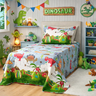 04 kit colcha habitat kids 2 pecas dinossauro