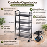 03 carrinho organizador 4 prateleiras new york jolitex