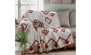 sofa com xale